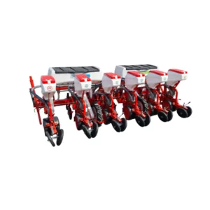 Pneumatic seeder with buffer fertilization 6 rows