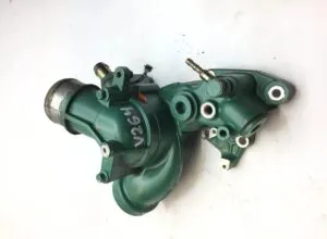 Green thermostat housing for volvo code v264