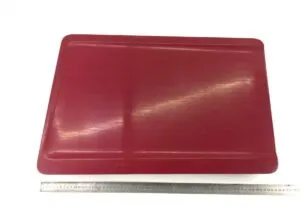 Left cabin storage compartment cap scania, red