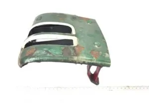 Right headlight housing man – used part, painted green with white stripes, code 81416105598