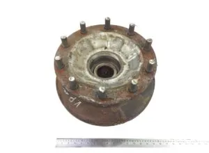 Left front wheel hub with brake disc for volvo, codes 85101818, 85105693, 85111794, 85114471, 85103806, 39888831, 3092719