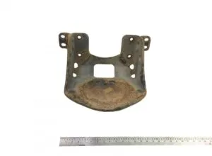 Support for pneumatic spring secondary axle right man