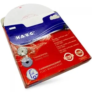 Haug tachograph disc, thermal paper, 100 pieces, iso 9001 certified