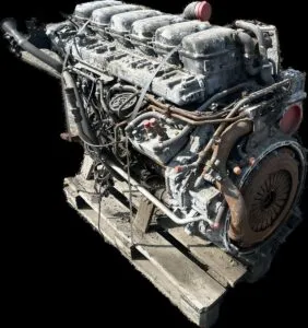 Used scania engine, code 2032551-572719, mounted on pallet