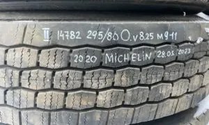 Michelin tire 295/80 r22. 5 14782 o. V 8. 25 m9-11 (2020)