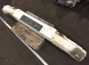 Used white scania front bumper