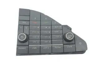 Volvo car radio with control panel and buttons for multiple functions