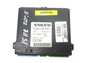 Volvo cecm control unit 70361720-p01 estonia