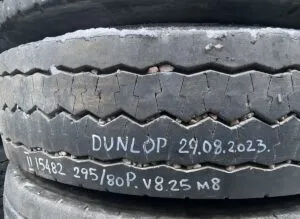 Dunlop wheel volvo 295/80r22. 5 225×9 225×8. 25 29. 08. 2023