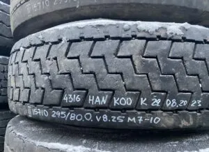 Hankook wheel 295/80. 0 r22. 5 v8. 25 m7-10 4316 k 29. 08. 2023