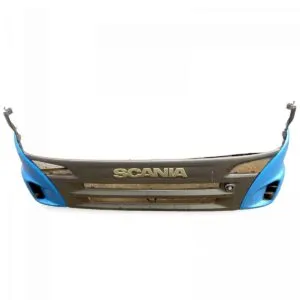 Front grill scania with logo and blue elements