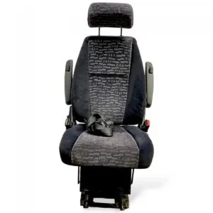 Single passenger seat scania with headrest and seat belt