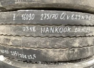 Hankook 275/70r22. 5 16090 0318