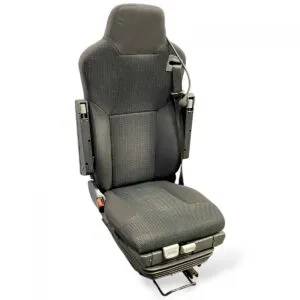 Volvo driver seat, model 70358290-22, black, with integrated belt