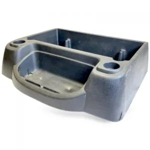 Car storage compartment with cup holder