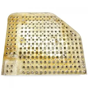 Perforated cover plate for scania frame 2335694