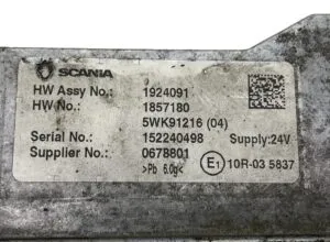 Truck engine calculator scania hw assy no. : 1924091, serial no. : 152240498