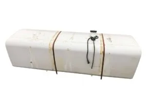 White fuel tank for man tga – 800l, dimensions 620x2140x675 mm