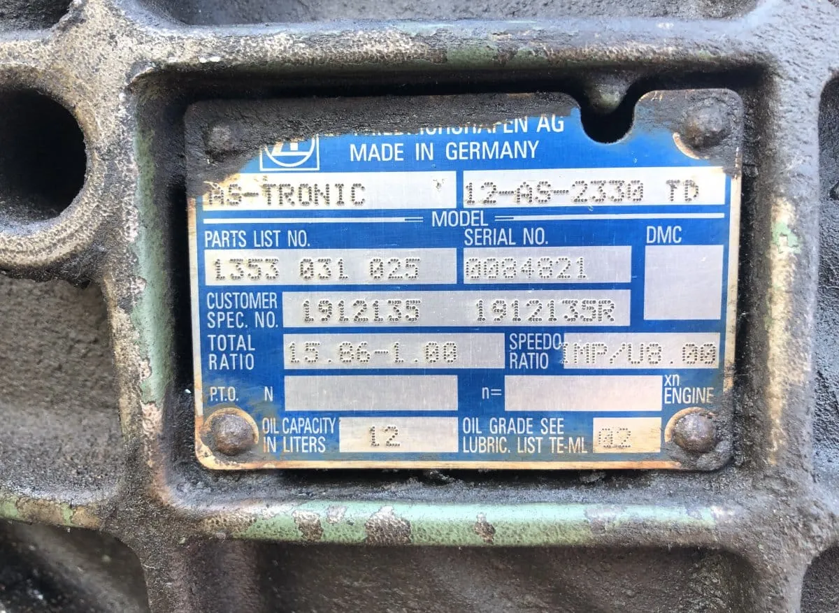 ZF 12S2330TD gearbox for DAF truck
