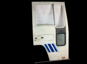 Right door case volvo 3093746. 12 – white with blue stripes and window