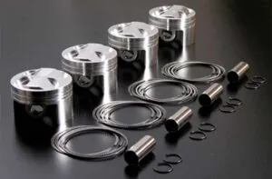 Equipped segment and piston set for perkins 1004-4 engine