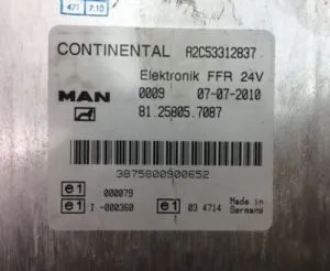Man calculator ffr 81. 25805. 7087 24v 07-07-2010
