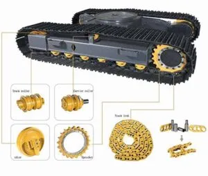 Running board for hyundai excavator r210 lc-3, lc-7, lc-9