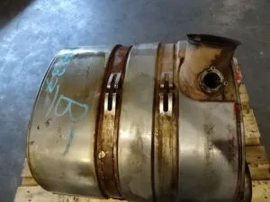 Oval catalytic converter for volvo 20579344