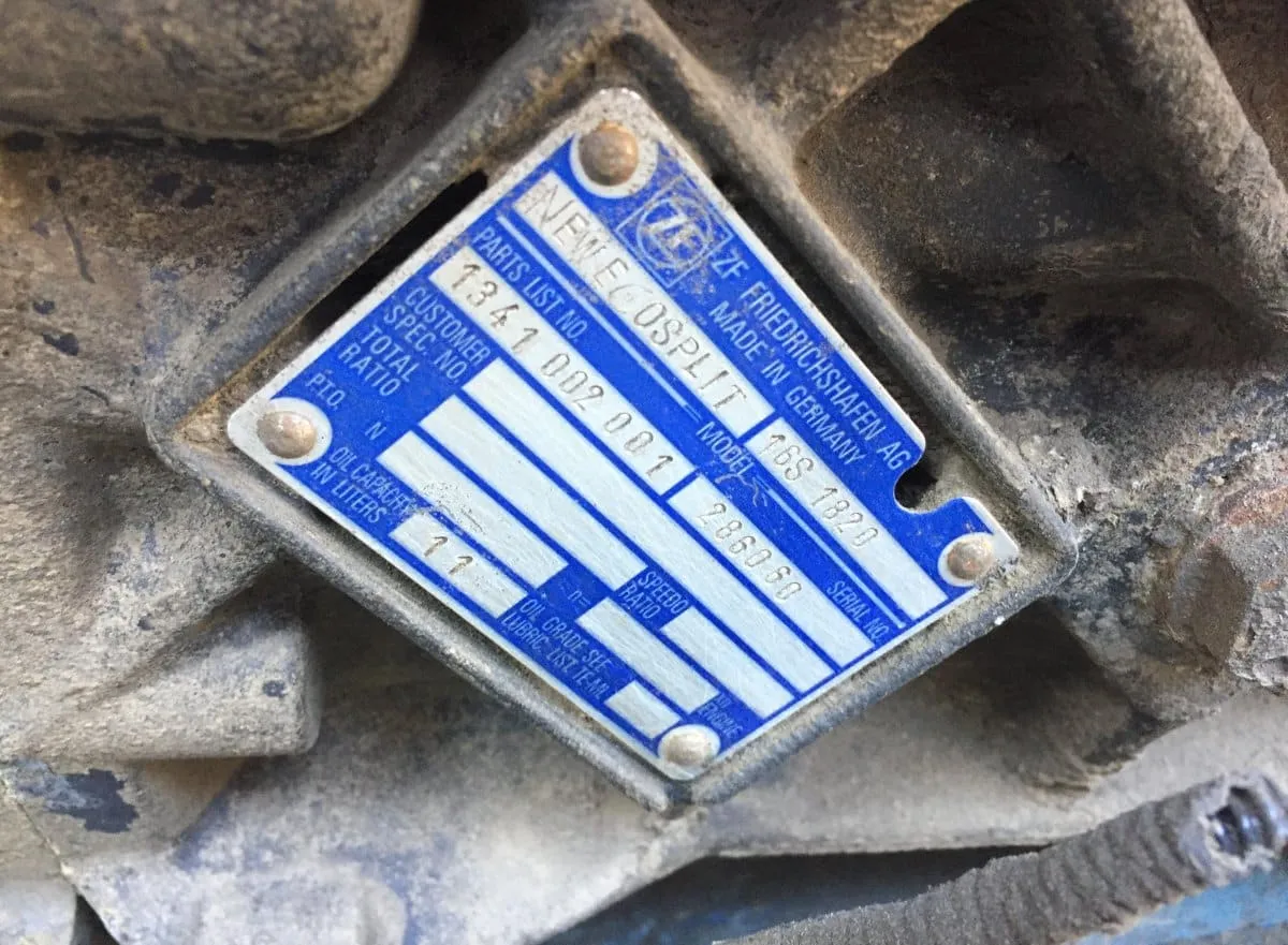 ZF Ecosplit 16S1820 Gearbox (Code: 81320036672)