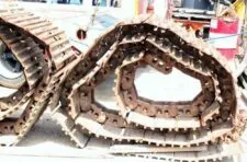 Chain and chenille slippers for Kobelco SK225SR-11 excavator