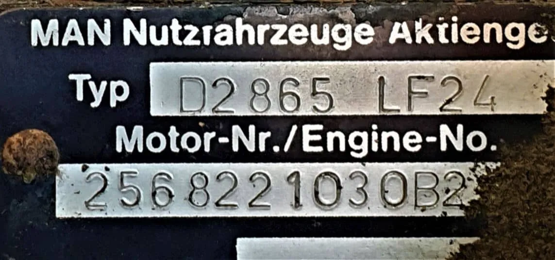 MAN D2865 LF24 Motor 290HP