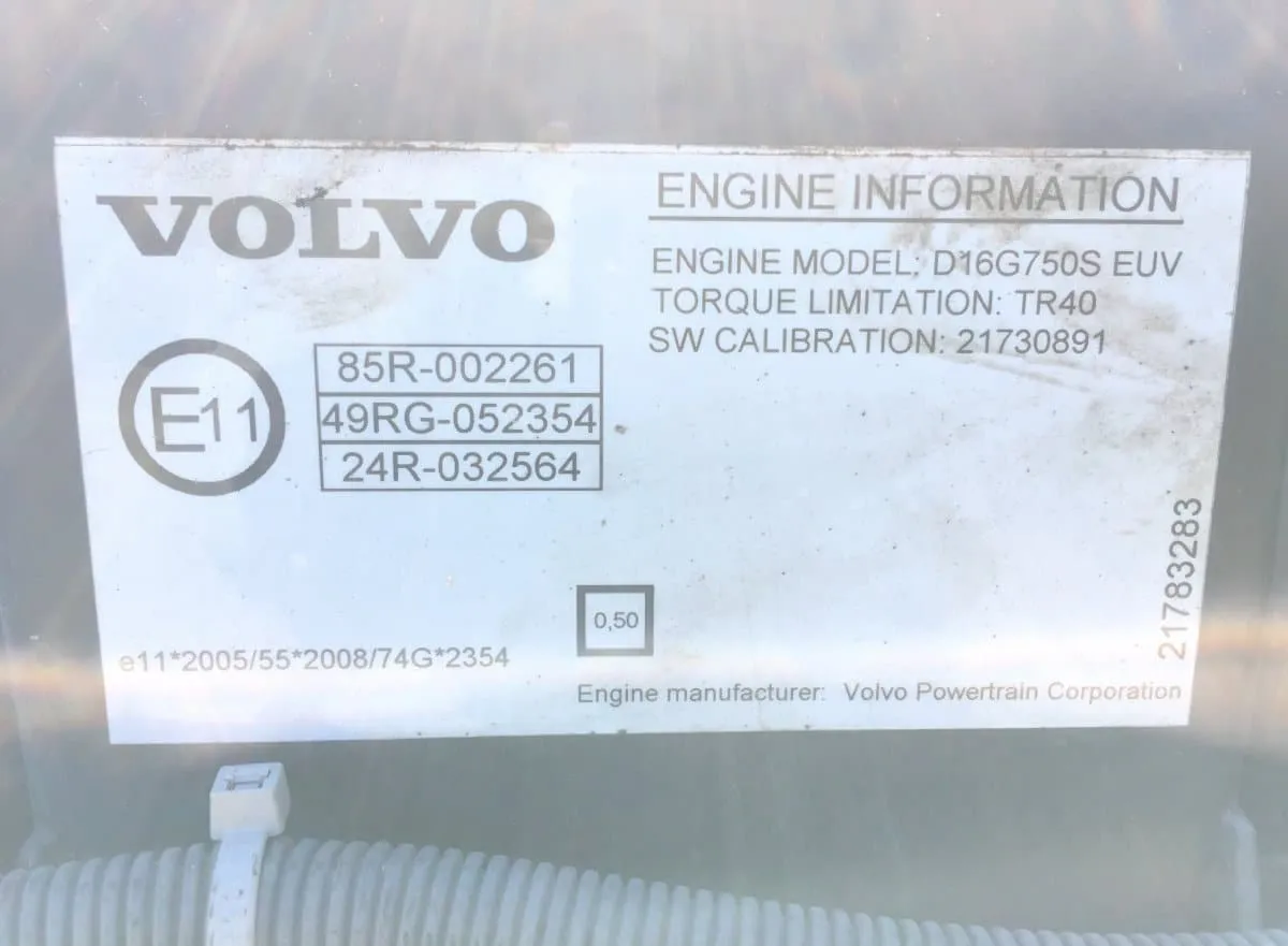 Volvo D16G750S 750 HP Engine for FH16, 2013