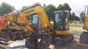 Spare parts from dismantling for komatsu pc80mr-3 excavator