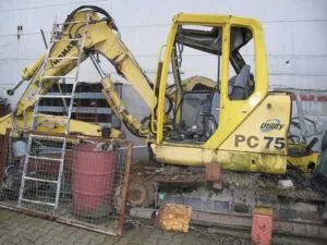 Used parts for komatsu pc75 excavator