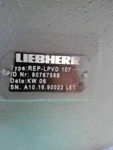 Liebherr hydraulic pump rep-lpvd 107