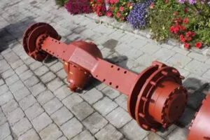 Front bridge for caterpillar 212 backhoe loader