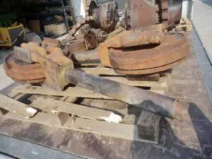 Caterpillar 225 excavator guide roller