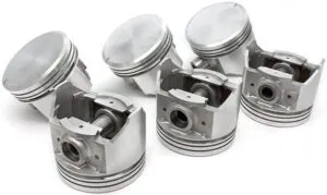 Complete piston set equipped for jcb