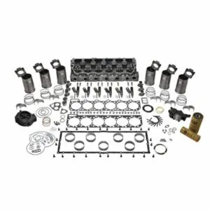 Engine repair set: connecting rod, pistons, engine gaskets for caterpillar