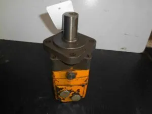 Danfoss hydraulic motor used, industrial model, yellow color, with label