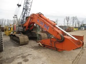 Dismantling hitachi zx280lc-3 orange arm excavator m. De bie