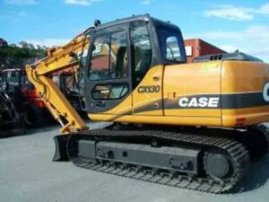 Excavator track chain case cx130