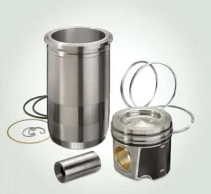 Kit segments and piston for volvo bl61 backhoe loader engine