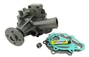 Water pump for caterpillar engines with gaskets and hylomar adhesive