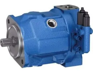 Blue hydraulic pump for jcb machinery