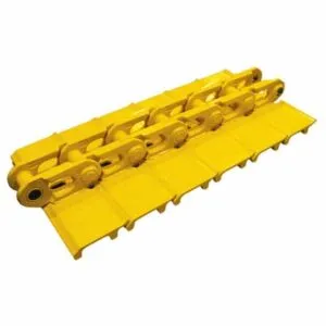 Steel track for mini excavator – yellow